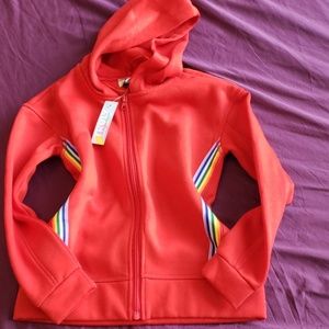 NWT Red zipper up hoodie